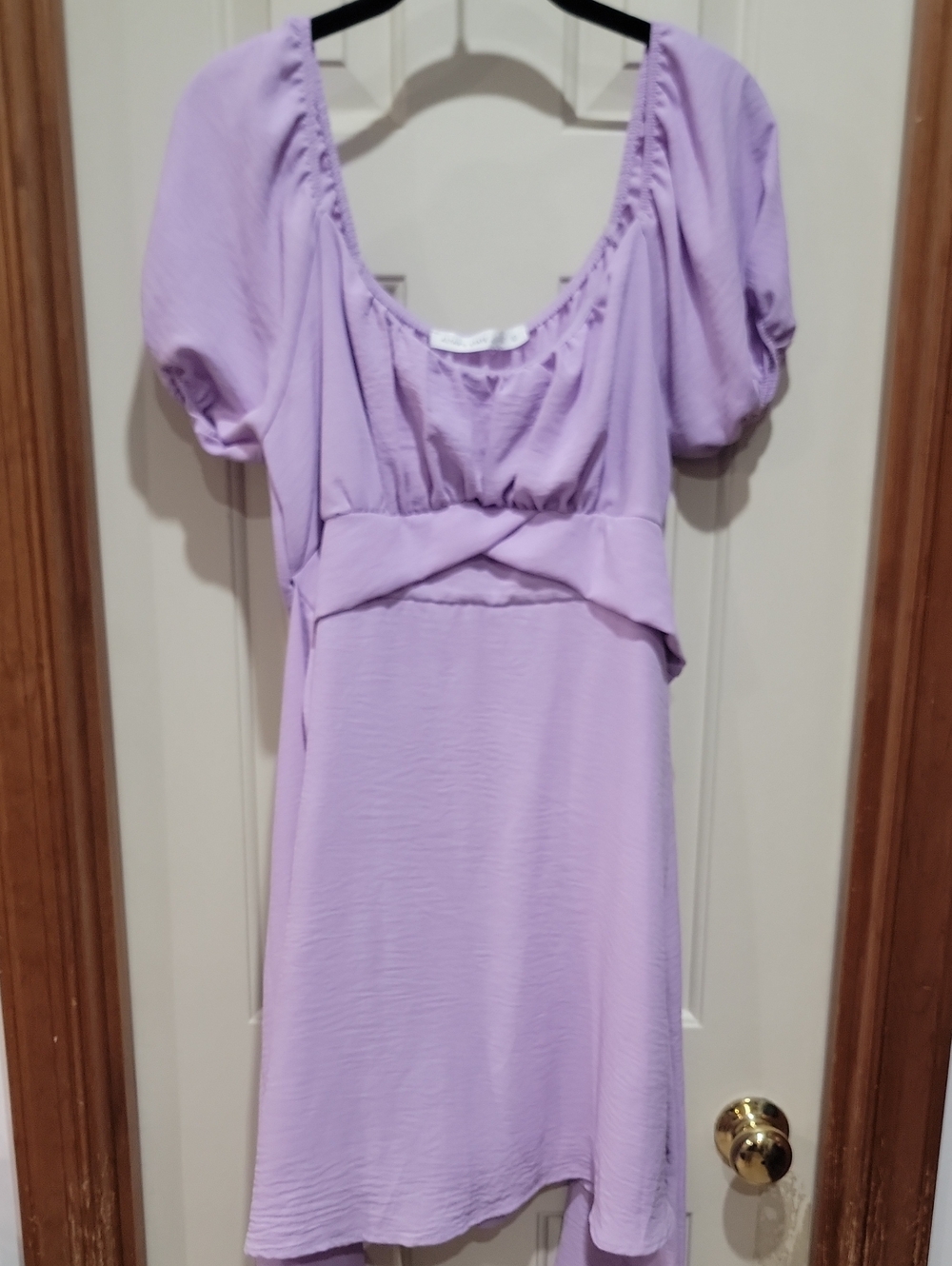 Altar'd State Lilac Short Sleeve Scoop Neck Dress